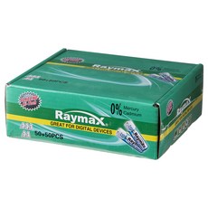 [쿠팡수입] 레이맥스 알카라인 건전지 AAA 50p + AA 50p, 100개입, 1세트