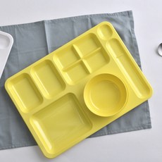 LOHJA 6格餐盤, 淡黃色