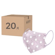 COMFIZ 康菲 3D醫療口罩 幼幼 1~3歲, 20片, 兔兔寶貝, 1盒