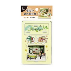 Sunny 三瑩文具 壓克力名片架立牌 15歲以上, 1層, 1個
