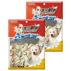 A star 潔牙嚼嚼骨結 M, 300g, 2包, 牛奶