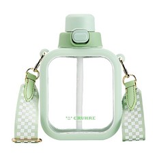 ANTIAN Tritan材質 戶外便攜背帶方糖水壺 672AT31D1-GN 360g, 綠色, 700ml, 1個