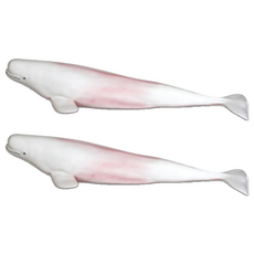 Bandi Toy 柔軟動物白鯨公仔, 2個
