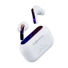 FINGERTIME Wireless 主動降噪 入耳式 無線耳機 13mm Driver Low Latency Gaming Mode Type-C 15H Playtime 白色 FGT-T17