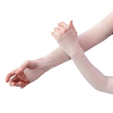 순잠 냉감 팔토시 손등형 2p, 베이지, 1개