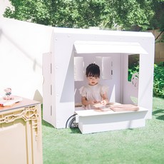 키즈바래 너만의 푸드트럭이 되길 바래 종이집, 화이트, 1개