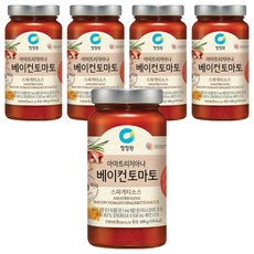청정원 아마트리치아나 베이컨 토마토 스파게티소스, 600g, 5개