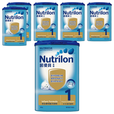 Nutrilon 諾優能 諾優貝金版初生嬰兒配方奶粉 1號, 900g, 6罐
