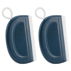 Modern More 소르트잇 욕실 유리청소도구 물기제거 미니 스퀴지, 네이비, 2개