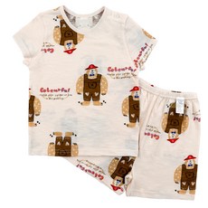 Maykids 孩童猩猩短袖T恤5分褲套裝