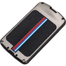 CRONICLE 雷諾三星舊款4鍵金屬鑰匙殼 sm3 / all-new sm3 / all-new sm7 / Qm3 / Qm5 + 鑰匙圈套組, 夜幕灰, 雷諾4鍵類型