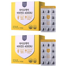 라이프케어 비타민D 4000IU, 2개, 18g
