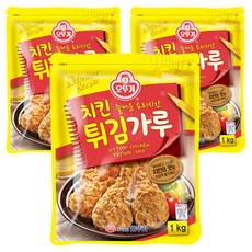 오뚜기 치킨 튀김가루, 1kg, 3개