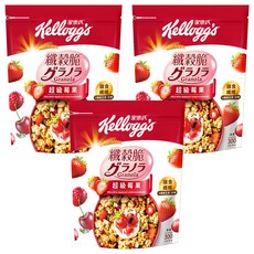 Kellogg's 家樂氏 纖穀脆 超級莓果, 300g, 3個