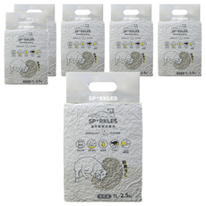SPARKLES 環保極細豆腐貓砂, 活性碳, 2.5kg, 7L, 6包