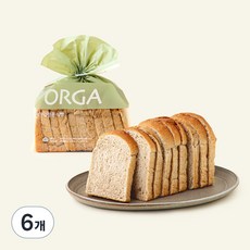 올가홀푸드 검정콩 식빵, 240g, 6개