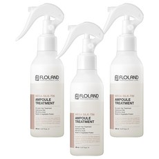 FLOLAND 免沖洗水解蠶絲蛋白護髮噴霧, 3瓶, 150ml