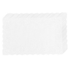 Maket Gamseong 餐飲用蕾絲花邊紙 長方形 150入 35 x 25 cm, 1個, 單一顏色