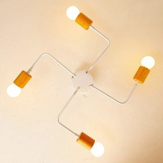 Honey Comb 北歐工業風半吸頂四燈 KC2333-90 簡約設計, 1入