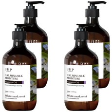 제이에이치피 녹초엽 실크 모이스쳐 약산성 샤워젤 화이트 머스크향, 500ml, 4개