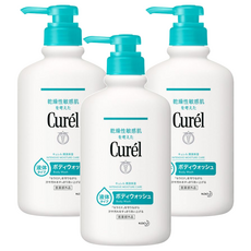 Curel 珂潤 潤浸保濕沐浴乳 瓶裝, 420ml, 3瓶