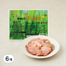퀸덕 새싹보리 7무 오리훈제, 6개, 200g