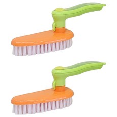 lovinglab 旋轉式多用途清潔洗滌刷, 綠橘色, 2個