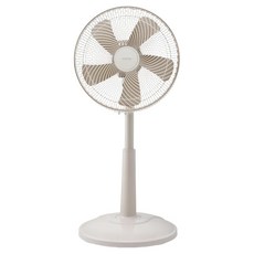 Kinyo 旋鈕式循環升降風扇 14吋 45W 奶茶 原廠保固, ACF-013