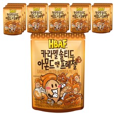 바프 카라멜 솔티드 아몬드 앤 프레첼, 40g, 12개