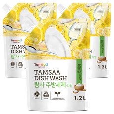 탐사 주방세제 리필, 1.2L, 3개