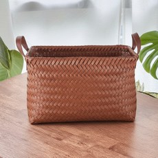 Living Philo 藤編收納籃, 1個, 棕色