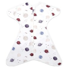 Starbean 新生兒一體式防抓手套拉鍊包巾 60cm