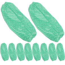 泰坦 實用防水袖套 10入, 綠色