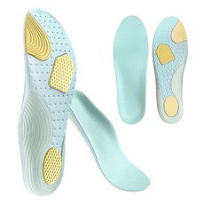 Hanbom Nuri O型腿專用機能鞋墊 雙腳組 藍黃色, 2套