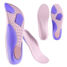 Hanbomnuri O型腿機能性鞋墊 雙腳穿戴組 粉紅色, 2套