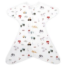 Starbean 新生兒一體式防抓手套拉鍊包巾 60cm