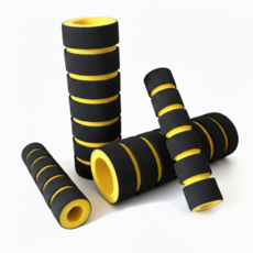 가주가샵 자전거 컬러 핸들그립 2종 x 2p 세트, 옐로우, 1세트