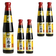 黑龍 春蘭級 黑豆蔭油, 100%黑豆經古法120天日曝, 不含防腐劑、味精、糖精、人工色素, 400ml, 5瓶