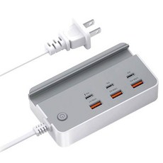 Kolin 歌林 3USB + 3TYPE-C/PD充電器 KEX-DLAU41, 灰色, 1個