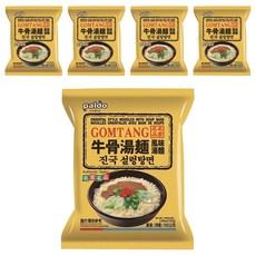 paldo 八道 牛骨湯麵 香醇湯頭 順口不辣, 5包