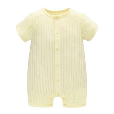 스타도어 순면 메쉬 풀 스냅 통기성 반팔 롬퍼