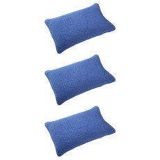 친환경편백아트 순면 피그먼트 베이직 베개, 파랑, 3개