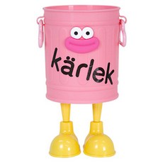 PDS홈데코 다용도 펜 홀더 양동이 빅마우스 캐릭터 연필꽂이, PINK, 1개