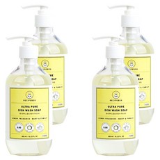 recipebox 韓兔 Ultra Pure 嬰兒奶瓶廚房清潔劑, 4個, 480ml