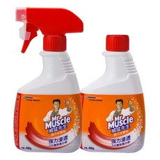 Mr Muscle 威猛先生 強力去霉劑 噴槍瓶 + 補充瓶 有效除霉殺菌99.9% 長效防霉30天 日本製造, 800g, 1組