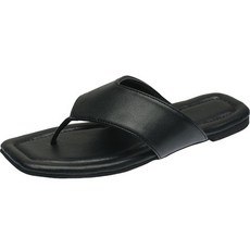 TCR 方頭寬帶夾腳拖鞋