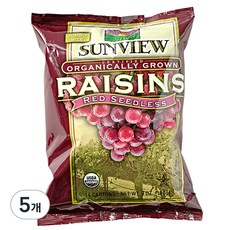 썬뷰 유기농 건적포도, 198g, 5개
