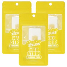 지저쓰 글레어링 페이스 왁스 스트립, 10g, 3개