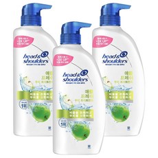 헤드앤숄더 두피 토탈 솔루션 트리트먼트 사과향, 850ml, 3개