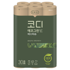 CODI Eco生態綠色捲筒衛生紙, 30捲, 1袋